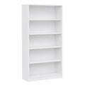 Grande bibliothèque blanche en bois d'ingénierie 80x24x176 cm