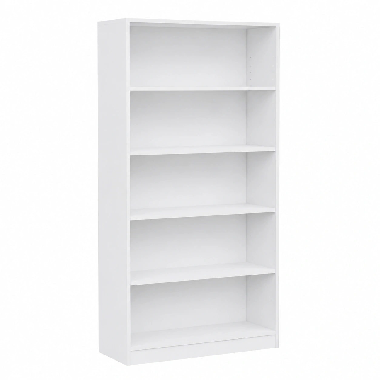 Grande bibliothèque blanche en bois d'ingénierie 80x24x176 cm