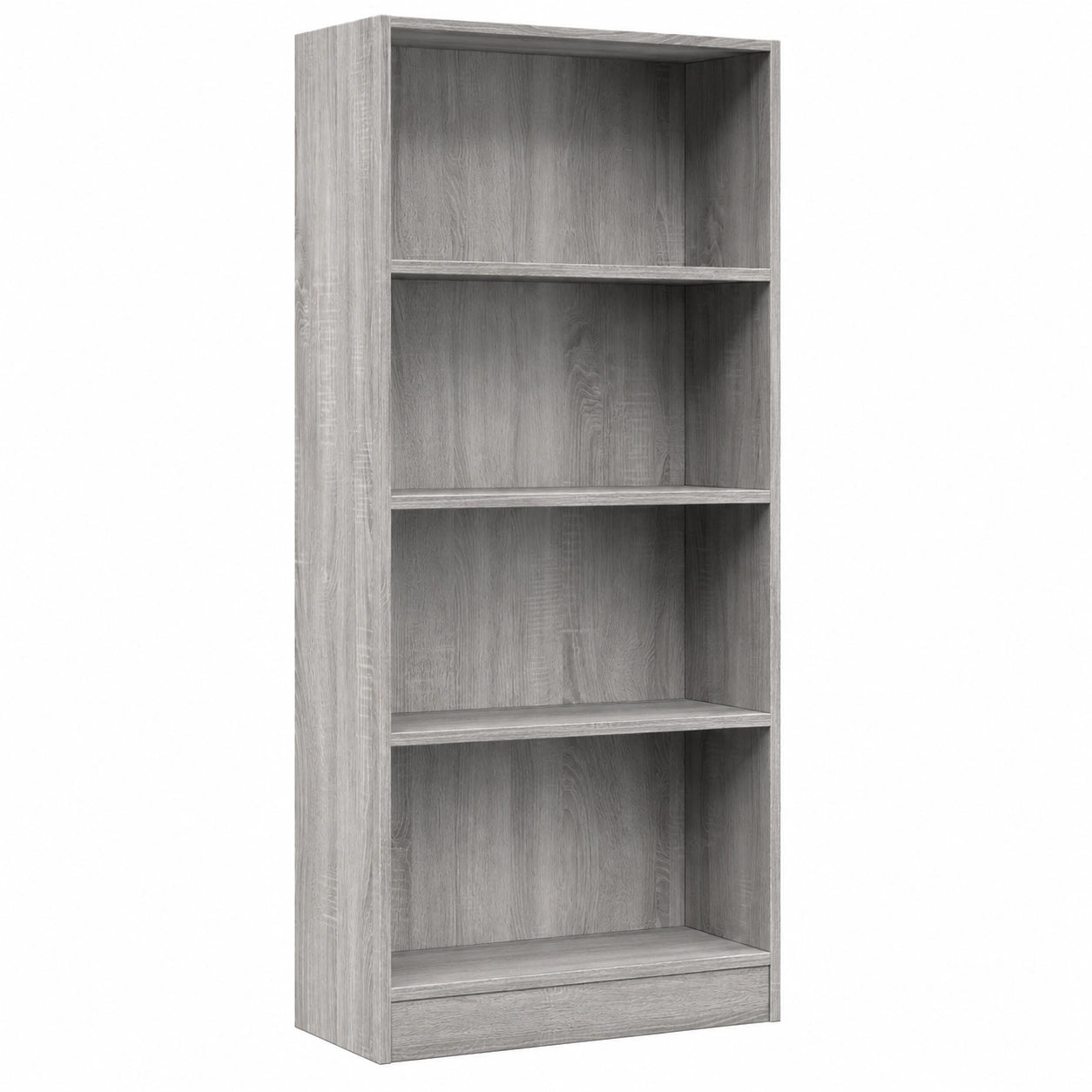 Bibliothèque Moderne en Bois Gris 60x24x143 cm