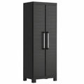 Armoire de Rangement Multifonction Noire avec Étagères Modulables