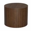 Table basse en noyer avec fonction de levage et paroi amovible