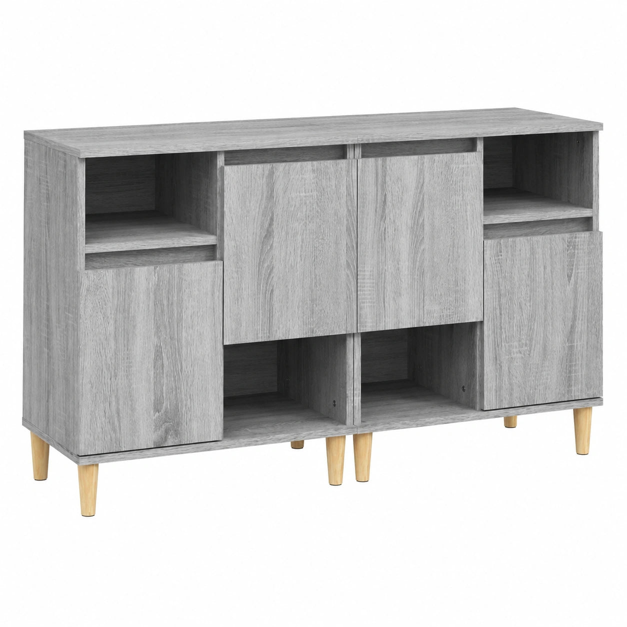 Buffets modernes avec grand espace de rangement, gris, 60 x 35 x 70 cm
