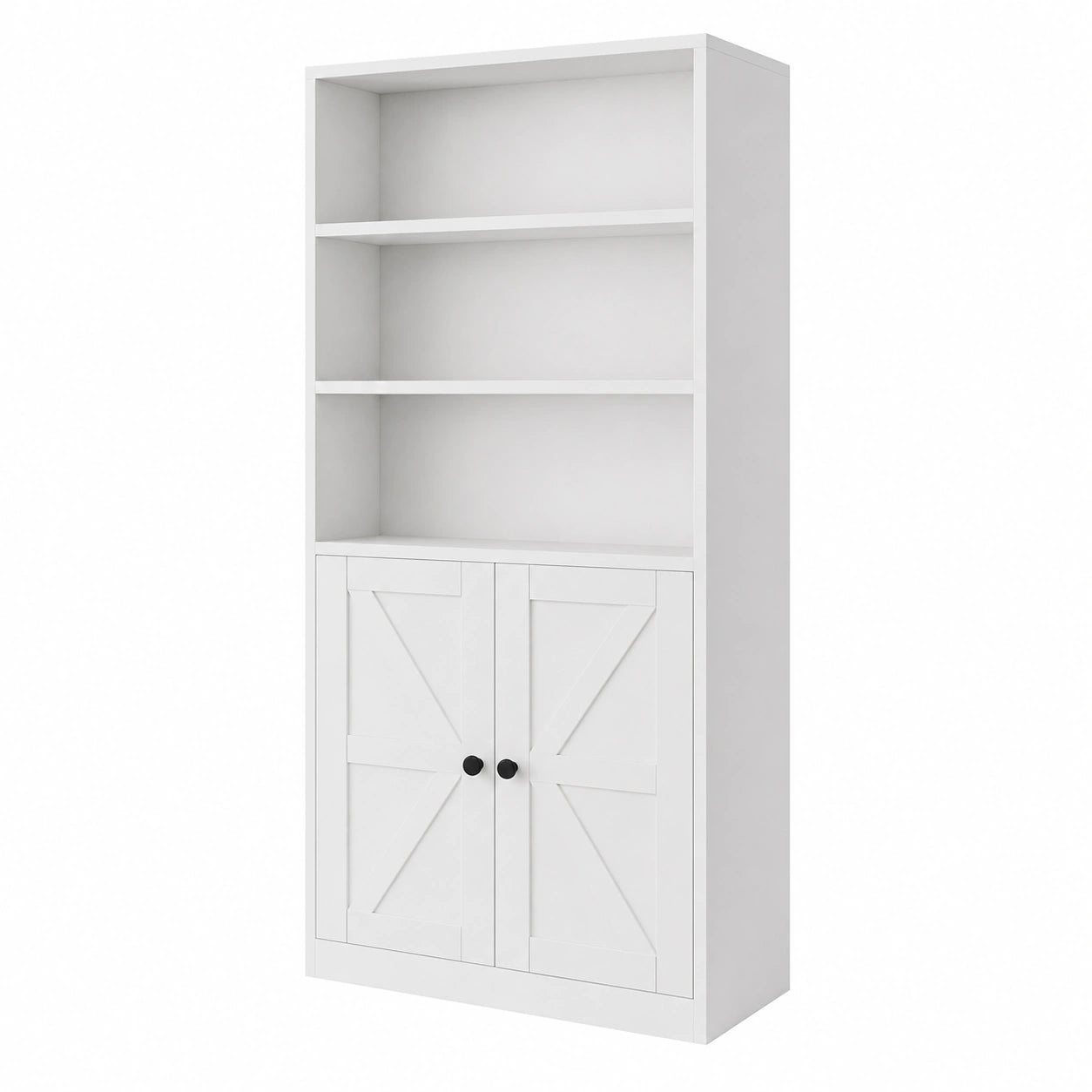 Buffet Haut Cuisine avec Grand Espace de Rangement et 2 Portes