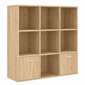 Bibliothèque avec Rangement et Porte en Bois d'Ingénierie