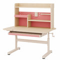 Bureau enfant réglable avec plateau inclinable et rangements intégrés