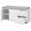 Banc de Rangement Multifonction avec Tiroir pour Entrée ou Chambre