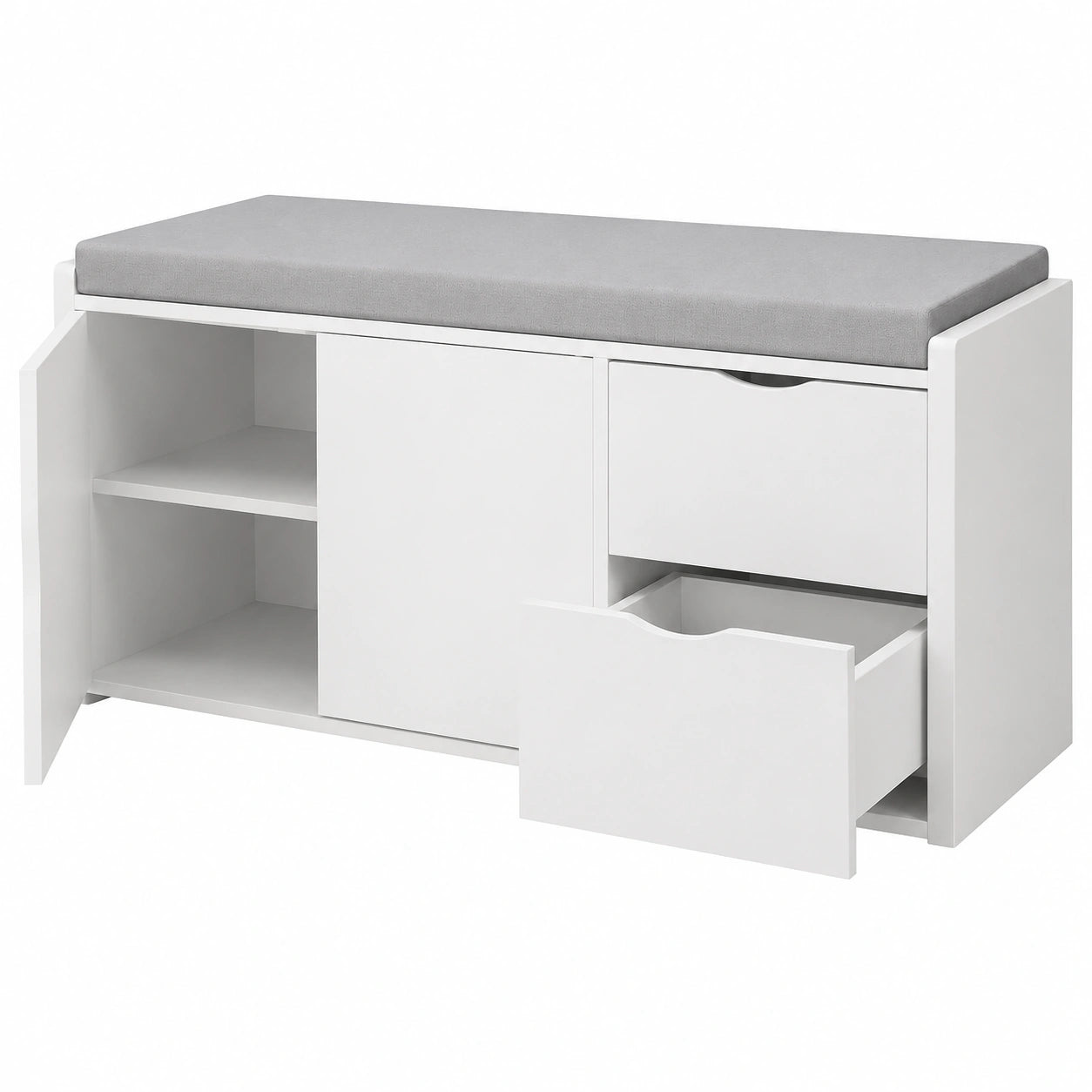 Banc de Rangement Multifonction avec Tiroir pour Entrée ou Chambre