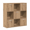 Bibliothèque en Bois Chêne 90x28x90 cm