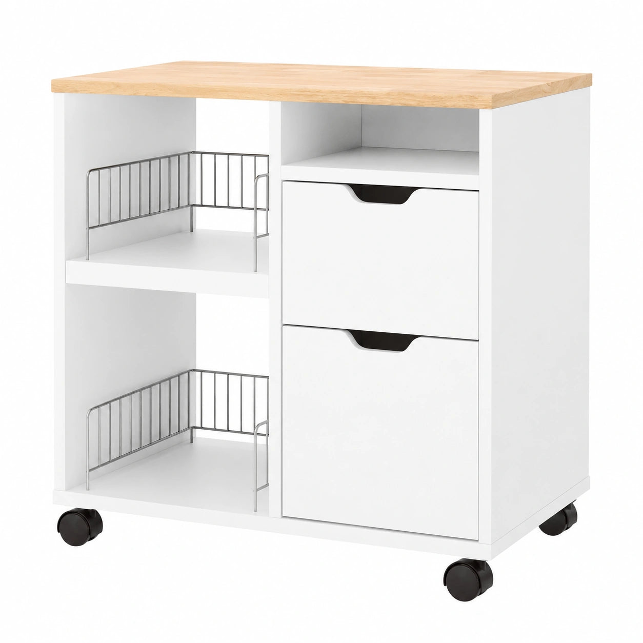 Chariot Mobile pour Imprimante avec Rangement et Tiroirs