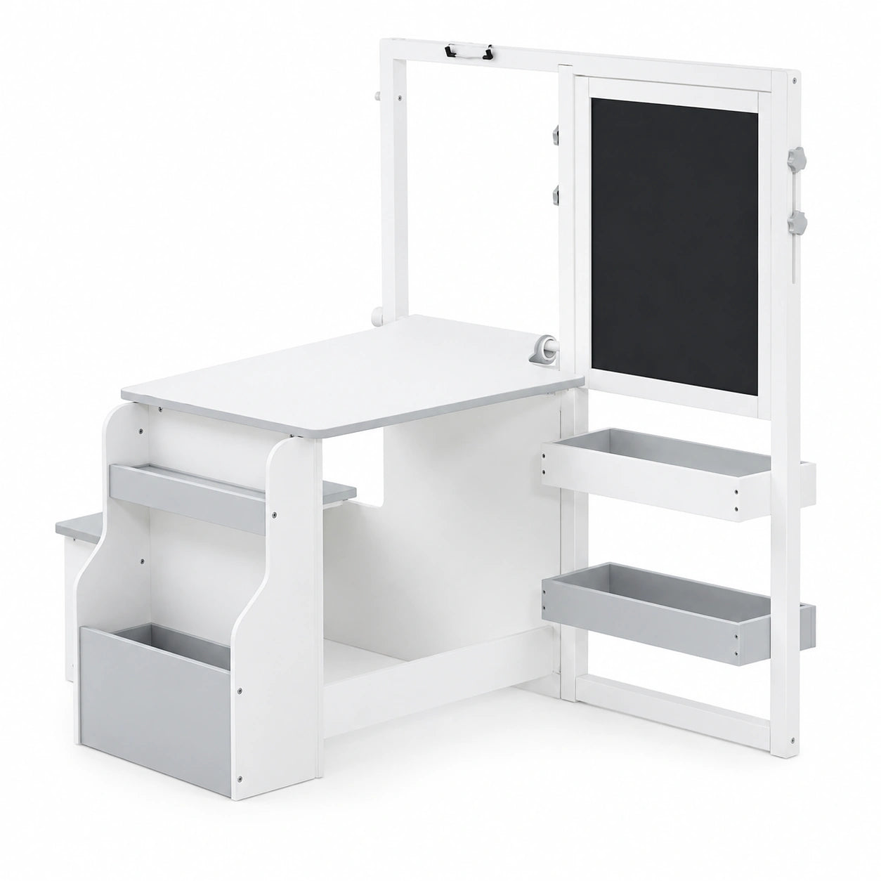 Table à dessin enfant avec tableau double face et rangement