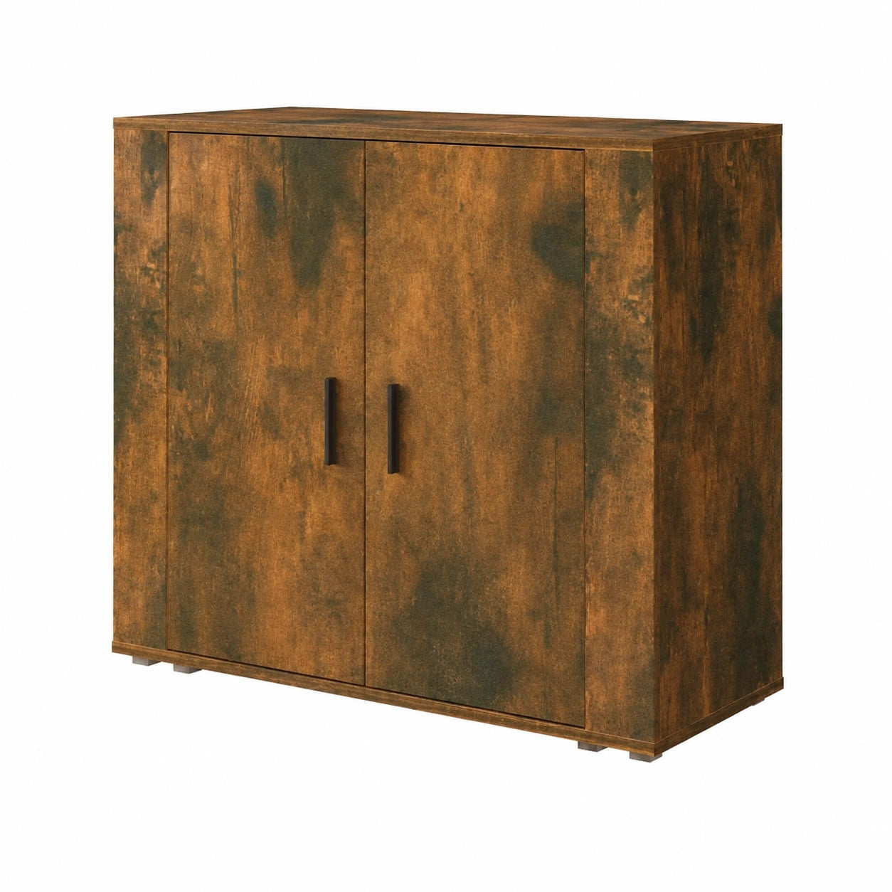 Buffet en chêne fumé avec grand espace de rangement - Armoire d'appoint pour salon