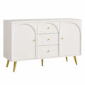 Buffet polyvalent avec portes et tiroirs en crème
