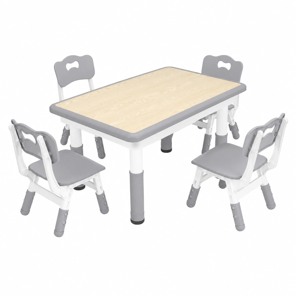 Ensemble table et chaises ajustables multifonctions pour enfants