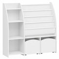 Bibliothèque pour Enfants avec Porte-journaux et Étagères de Rangement