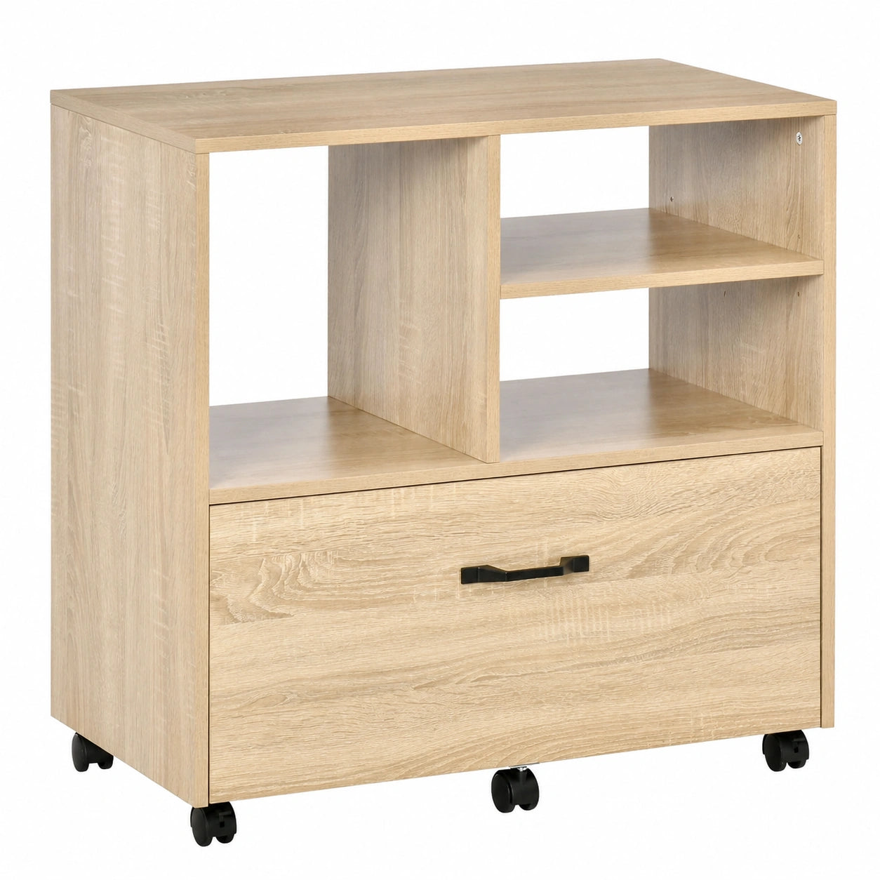 Meuble bureau multifonction avec tiroir et étagère réglable