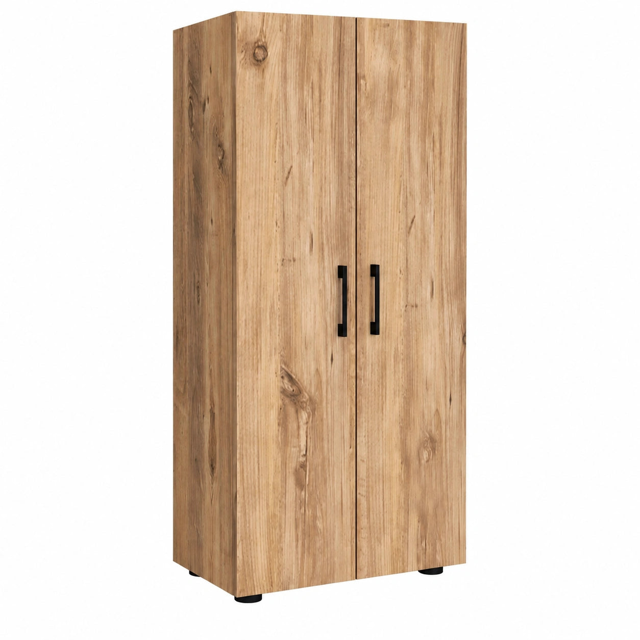 Armoire à 2 portes avec étagères multifonctionnelles pour intérieur
